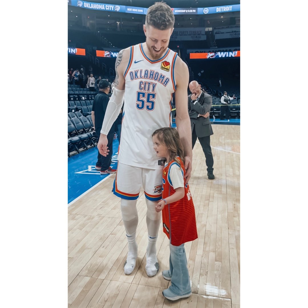 We 💙 our city and the Oklahoma City Thunder! A huge thank you to Isaiah Hartenstein and the Hartenstein Foundation for treating one of our sweet Korral families to an unforgettable, all-star experience earlier this season! #ThunderUp #okc #nbachamps