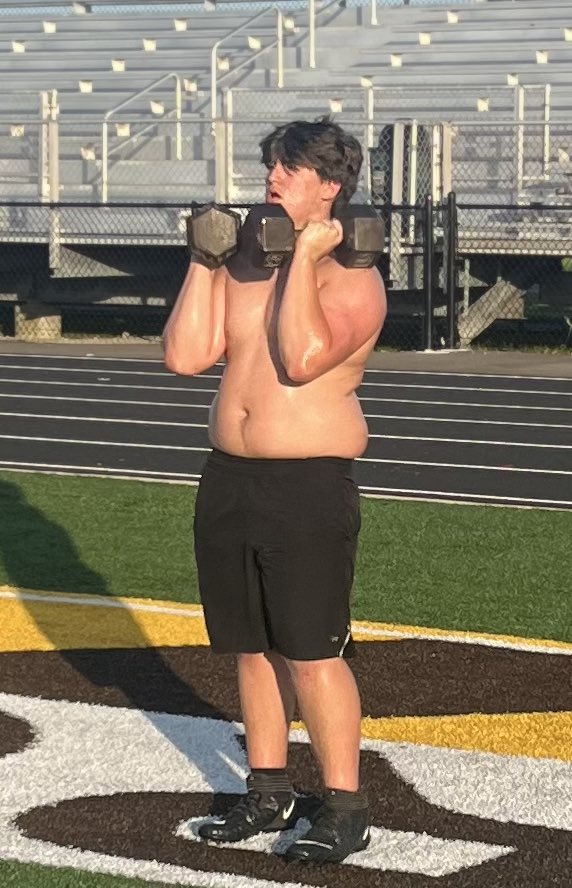 <a href="/_GoBroncos/">Western Brown Football</a> put in a tough workout this morning. Getting stronger each day. Big things coming this season 🏈