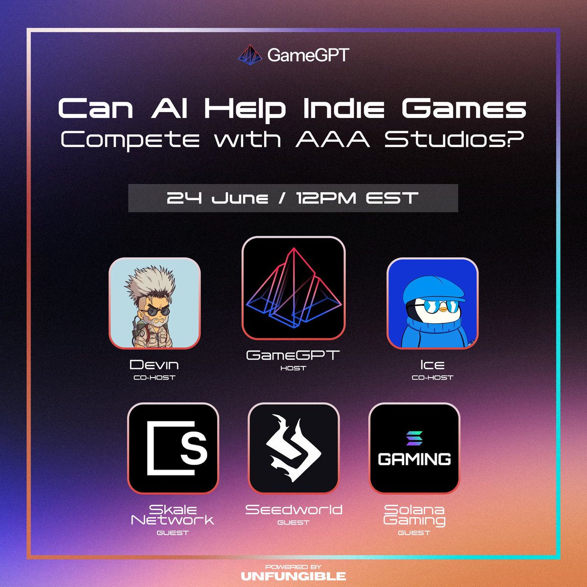 Indie games have always been about innovating and pushing boundaries. With AI, indie developers have an entirely new tool set to push what creative game building means. 

Will this be a new edge that changes how indie games compete against the big guys?

Our panel gives us their