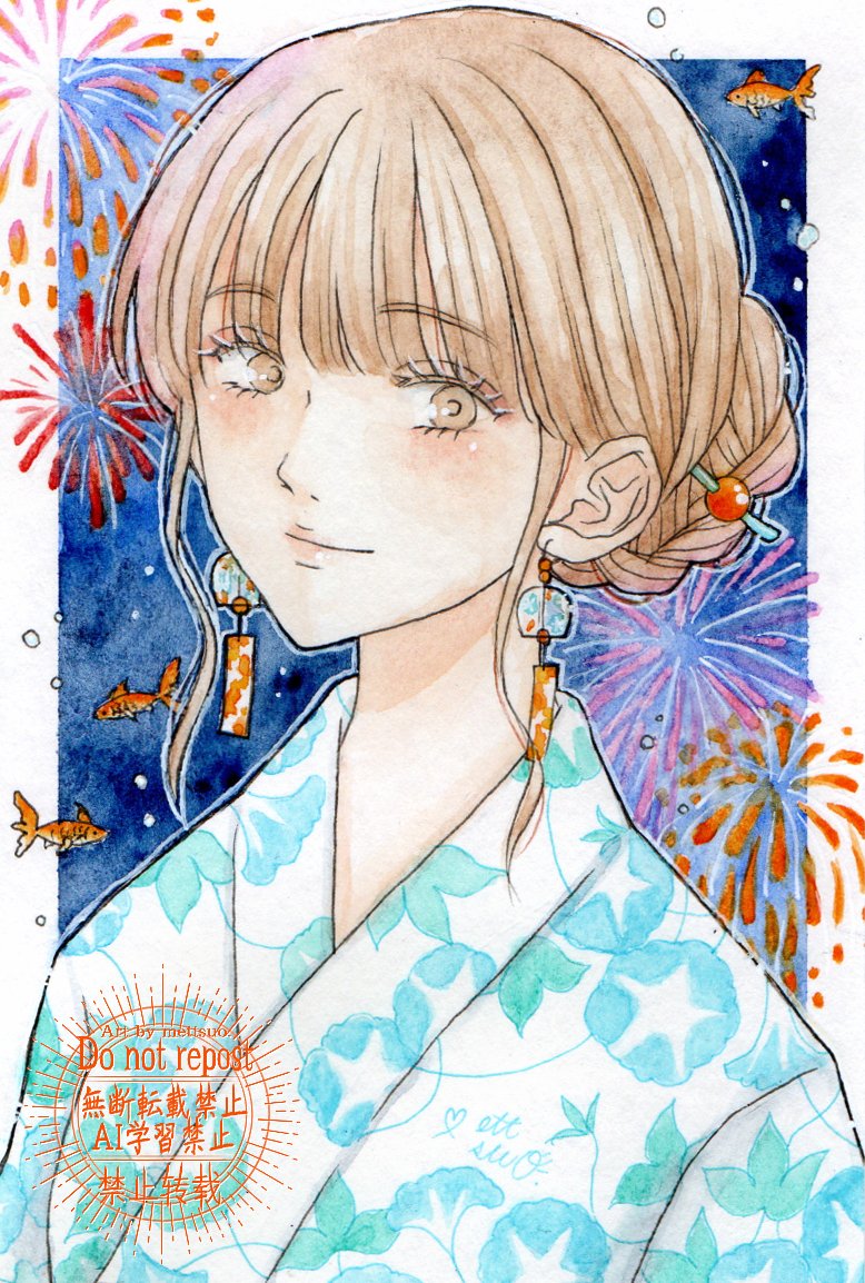 mettsuo's tweet image. 🎆新商品追加準備中🎐
#透明水彩 #アナログ絵