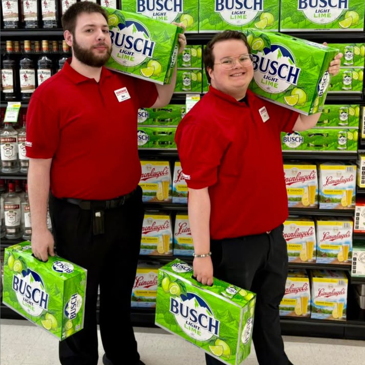 It is time for some Busch Lime! 🍋‍🟩 

Available for limited time only, you can find the flavor of the summer, Busch Lime at Fareway🍺☀️