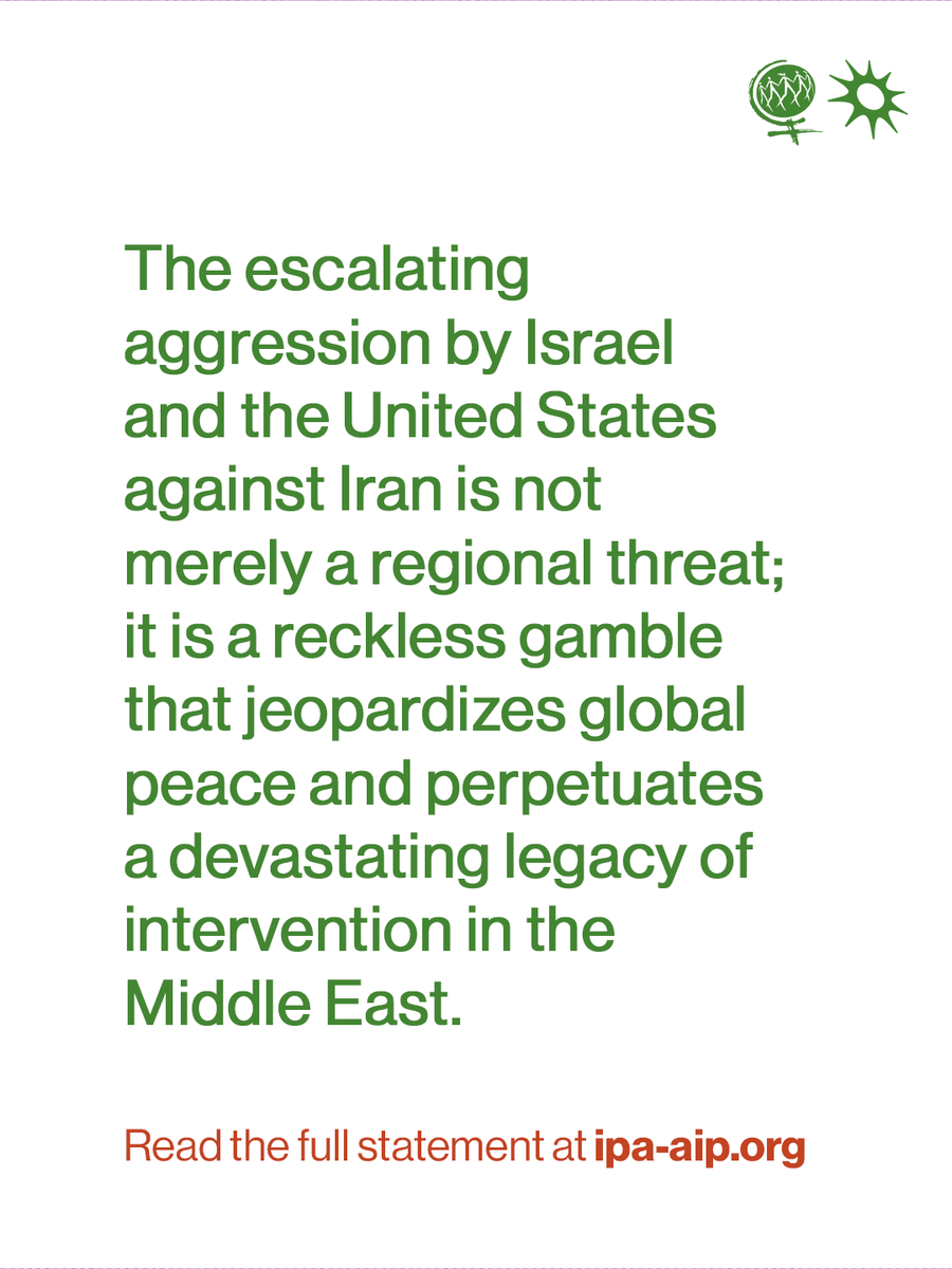 peoplesassembl_'s tweet image. 🚨The people of the world demand an immediate end to the U.S.-Israeli war on Iran!
We resist this reckless drive toward further bloodshed and global conflict. We demand a commitment to peace, justice, sovereignty and the preservation of all life!
Join the International Week of…