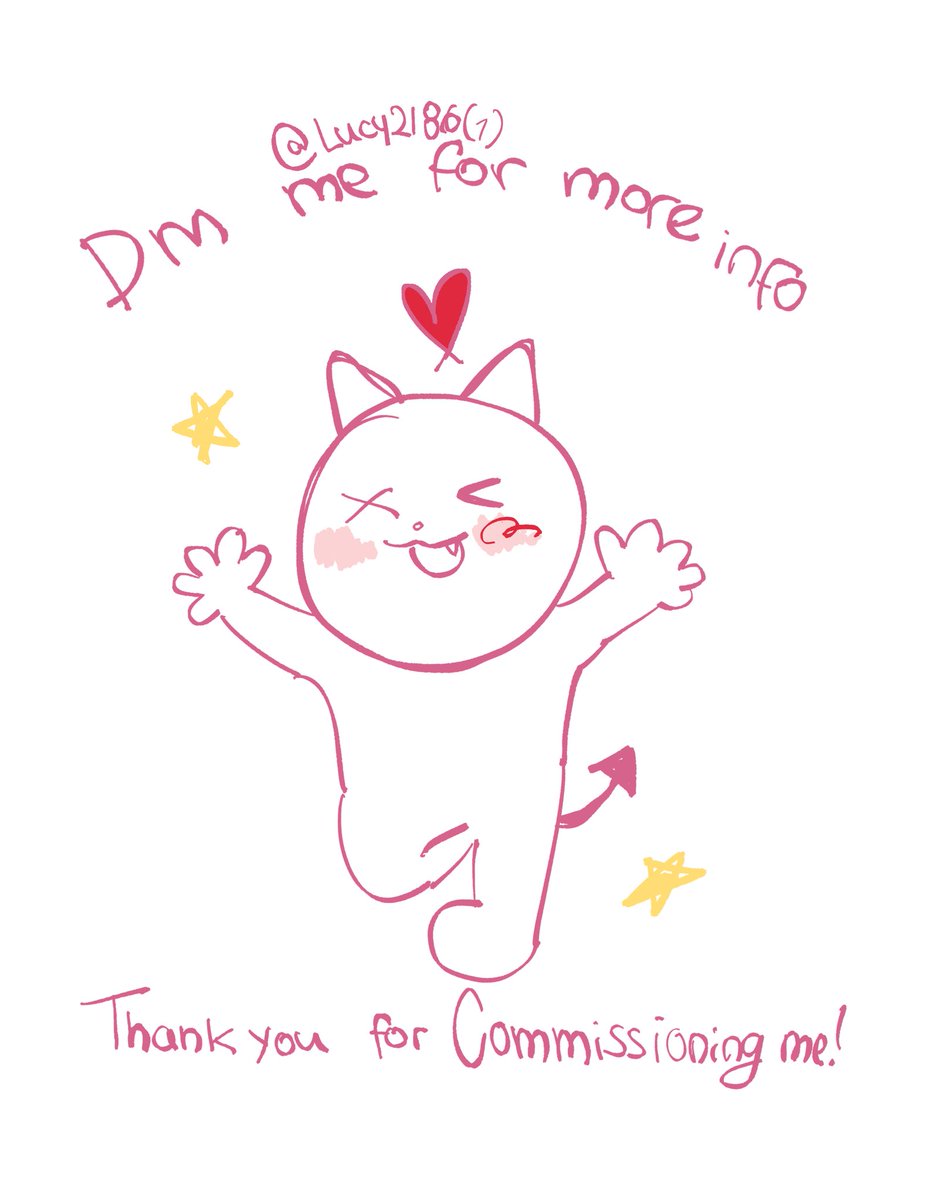 lucy21861's tweet image. Commission sheet !!!! Comms are open ^_^ Dm me for more info 💖💖