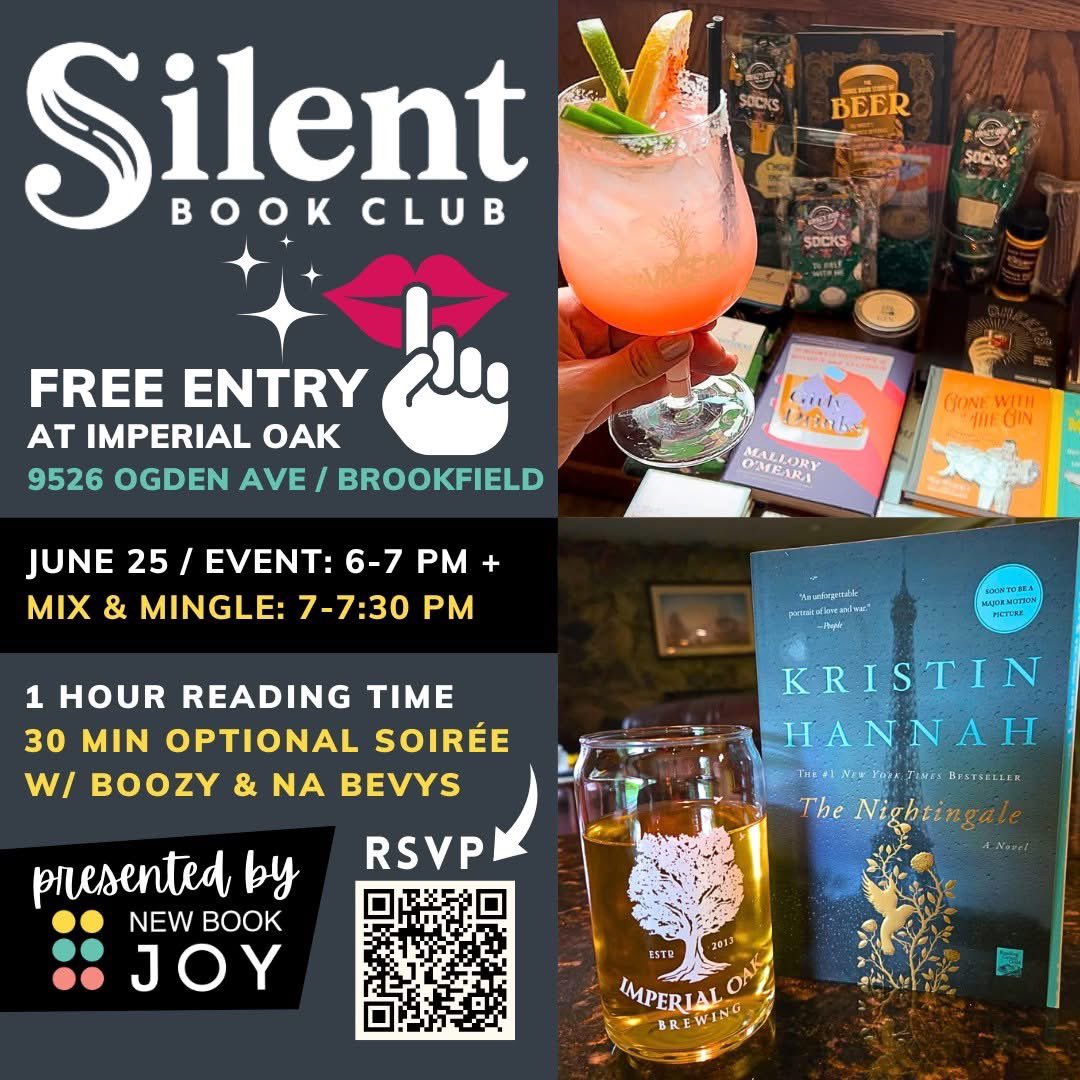 Our friends at New Book Joy are putting together a series of fun Books &amp; Beers events in Brookfield this summer. Next up is Silent Book Club, this Wednesday at 6pm. Gather with other book lovers to BYOBook and an *optional* 30 minute soirée after the event to mingle.