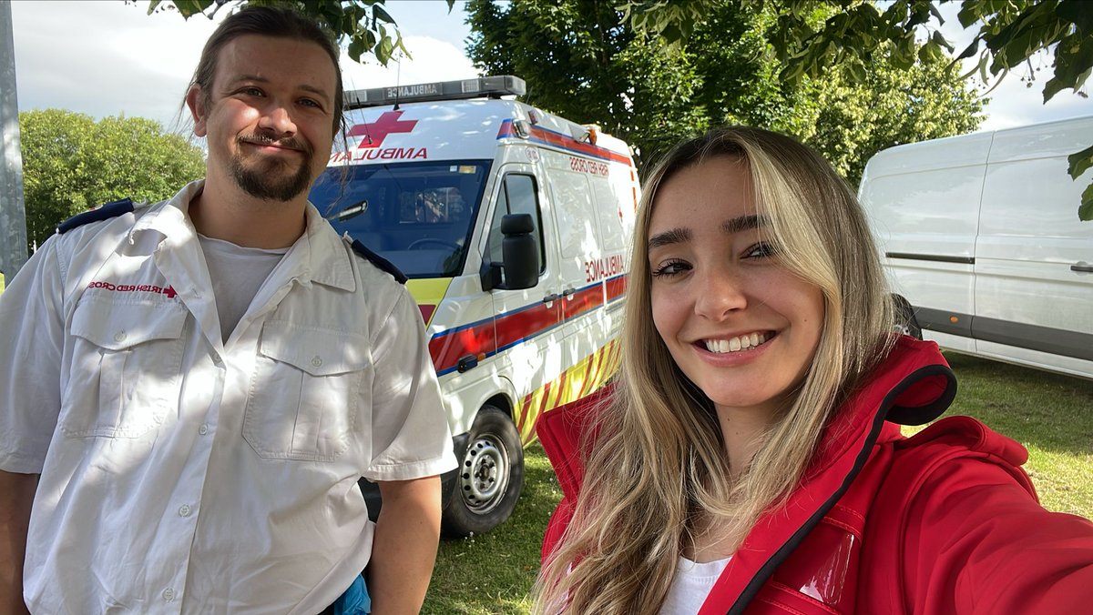 Irish Red Cross Cork City crews out enjoying themselves at Cork City Council Non-Fire night for BonnaNight, #cork #wearecork #bonnanight #volunteers #irishredcross #corkredcross