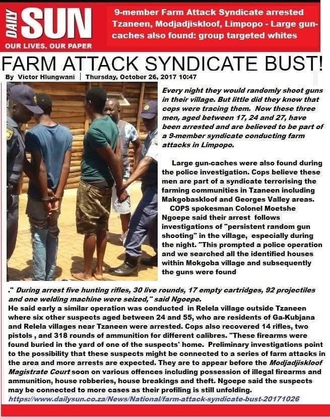 RiseAgainstEvil's tweet photo. Farm attacks are well planned and an evil from within - 2017

https://t.co/r3Afj9fkZ6 https://t.co/WqyhPbyQGA