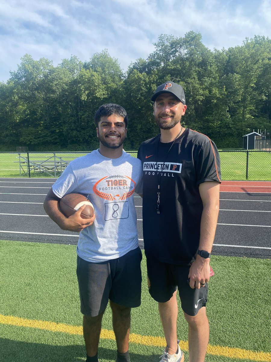 Had a great time competing at the Princeton Camp! Loved seeing what Princeton football is all about! <a href="/DannyCalcagno/">Coach Cal</a> <a href="/coachmolzen/">Denny Molzen</a> <a href="/ap_coach/">@Ap_Coach Amedio</a> <a href="/BrandonHuffman/">Brandon Huffman</a> <a href="/PGregorian/">Paul Gregorian</a> <a href="/CoachBobSurace/">Bob Surace '90</a> <a href="/CoachRosenbaum/">Mark Rosenbaum</a>