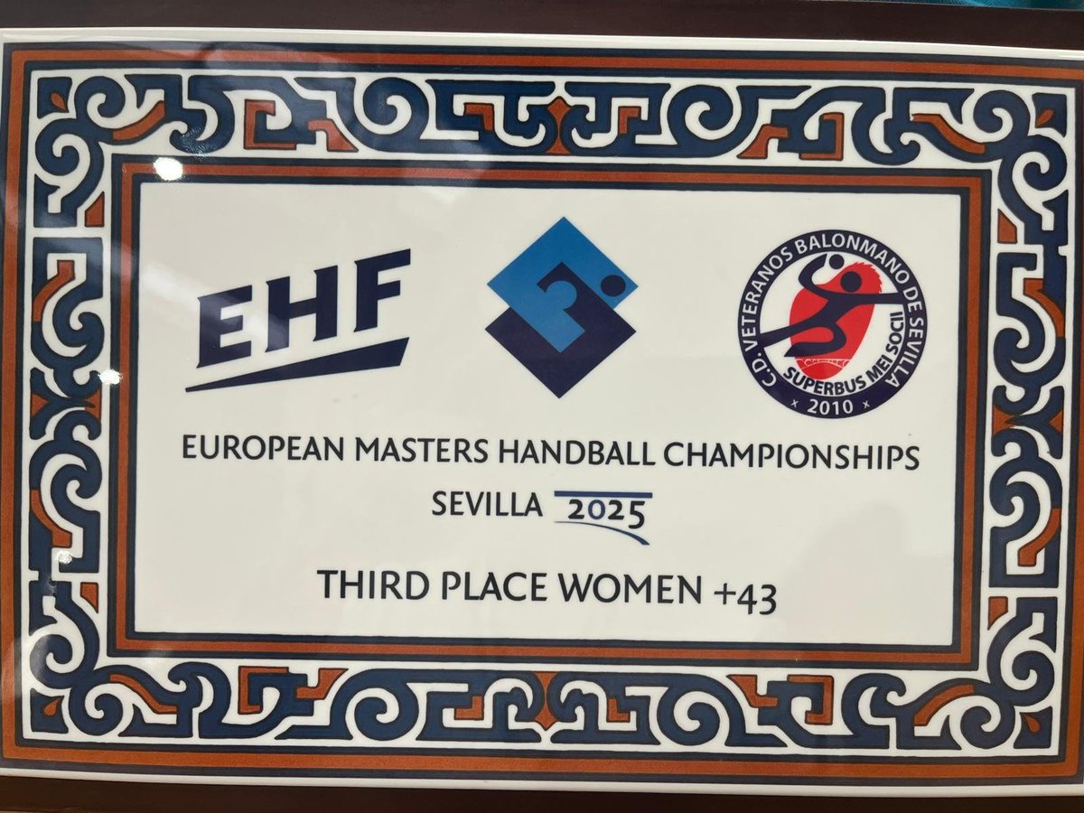 🤾‍♀️ Euro Masters Handball Sevilla 2025 

Categoria +43 femenina

3r/4t lloc:   BM Granada 7 - <a href="/oargracia/">OAR Gràcia Sabadell</a> 8

Les gracienques es pengen🥉 

#forçaOAR <a href="/SbdEsportEduca/">Sbd Esports, Educació i Acció Social</a>