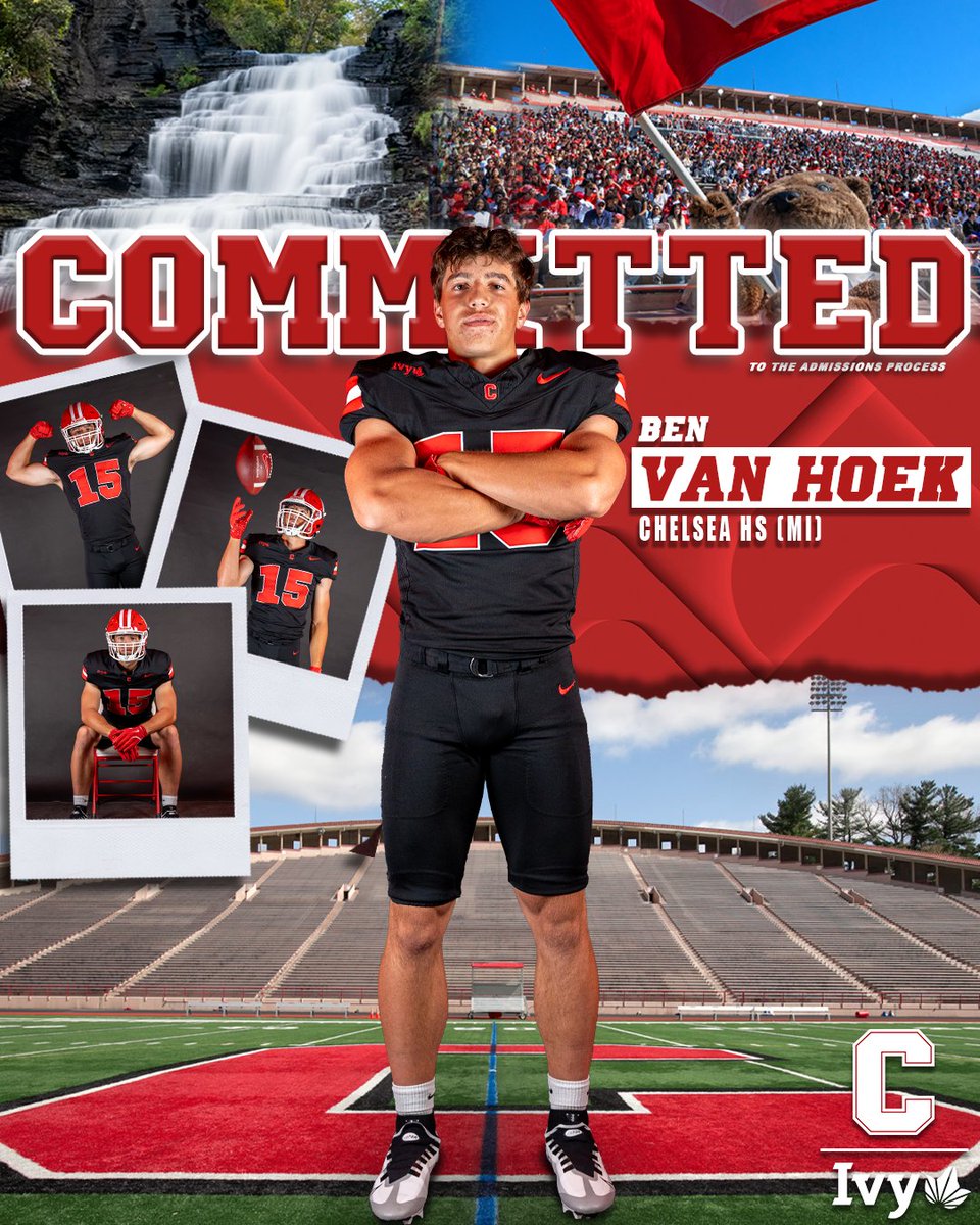 Ben Van Hoek (@ben_van_hoek) on Twitter photo Thank you to my family, coaches, and friends for helping me get this far! Go big red!
<a href="/DanSwanstrom/">Dan Swanstrom</a> <a href="/JaredBackus1/">Jared Backus</a> <a href="/CoachJDittman58/">Jeff Dittman</a> <a href="/ChelseaFB_SEC/">Chelsea HS Football</a> <a href="/BigRed_Football/">Cornell Football</a> Thank you to my family, coaches, and friends for helping me get this far! Go big red!
<a href="/DanSwanstrom/">Dan Swanstrom</a> <a href="/JaredBackus1/">Jared Backus</a> <a href="/CoachJDittman58/">Jeff Dittman</a> <a href="/ChelseaFB_SEC/">Chelsea HS Football</a> <a href="/BigRed_Football/">Cornell Football</a>
