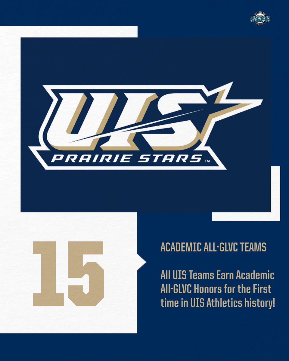 📚 15 FOR 15

For the first time ever, every UIS team earned Team Academic All-GLVC honors by posting a 3.30 or higher GPA! 👏

#WeAreStars | #ProtectThePrairie
