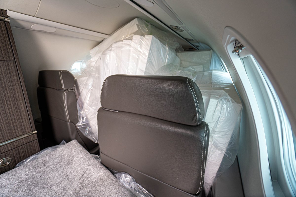 Netting a Learjet 45 for a Proof Pressure Test after the reskinning of an emergency exit door.  🥅✈️  #mro #learjet #aviation #maintenance 

What we do➡️ flightstar.com/maintenance/