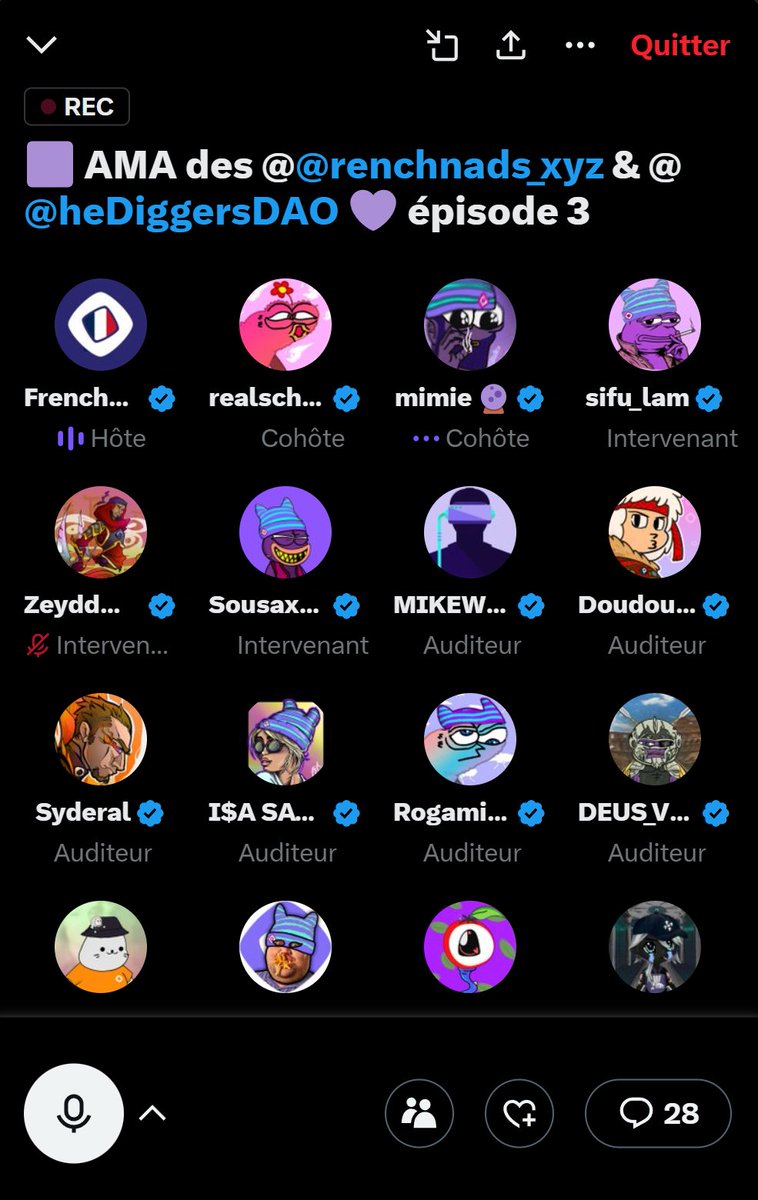 AMA <a href="/frenchnads_xyz/">Frenchnads 🇫🇷 (evm/acc)</a>  avec <a href="/TheDiggersDAO/">The Diggers DAO</a> 👀

Rejoignez l'aventure <a href="/monad_xyz/">Monad</a> !🔥