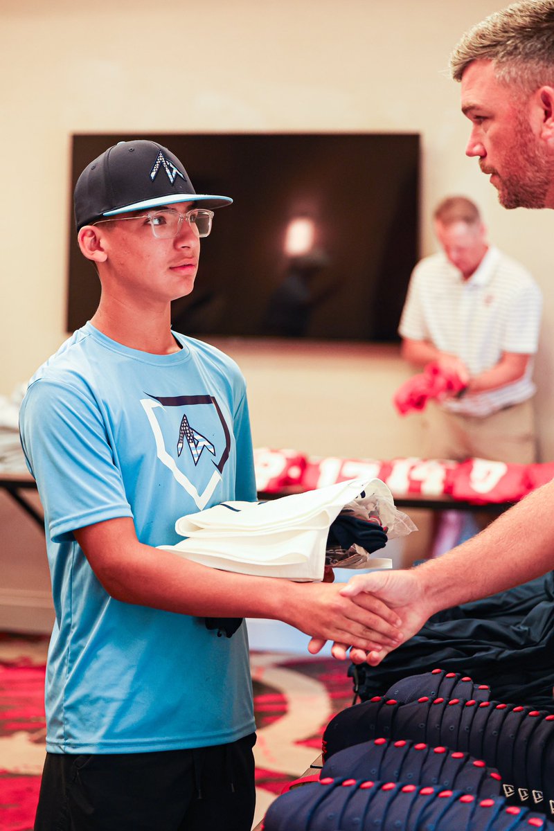 USABaseball12U's tweet photo. Second phase: Meet the coaches 🫡

#ForGlory🇺🇸 https://t.co/qAV1mMXotx