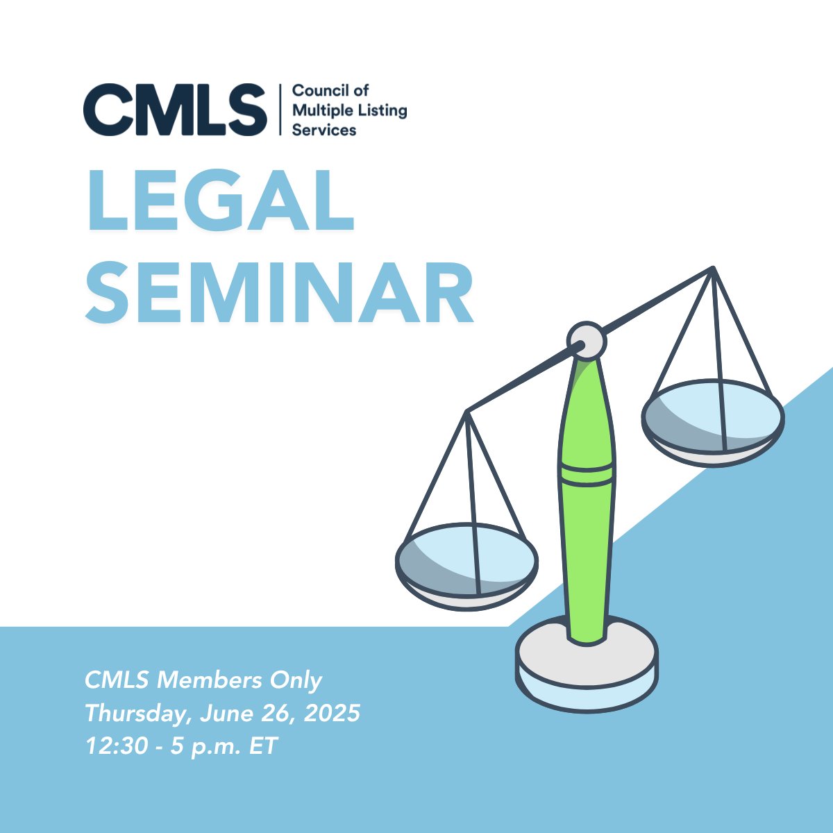 councilofmls's tweet photo. What’s on the agenda at the 2025 CMLS Legal Seminar?
✔️ Clear Cooperation Policy updates
✔️ Buy-side lawsuits & class actions
✔️ Antitrust and policy analysis
✔️ AI and MLS
✔️ Post-NAR settlement implications
✔️ Consumers, practice changes, and state law
✔️ Ownership model changes
✔️ The future of national MLS policy
One afternoon. Virtual access. Critical knowledge.

CMLS Members register here > https://t.co/r771N6ToLw
