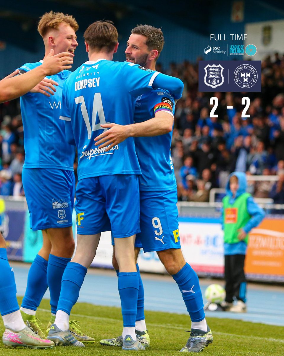 It ends level at the RSC.

#WaterfordFC