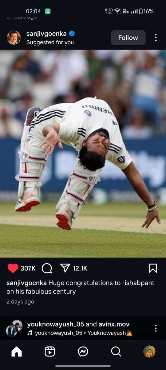 Instagram Algorithm 💀💀#INDvsENGTest