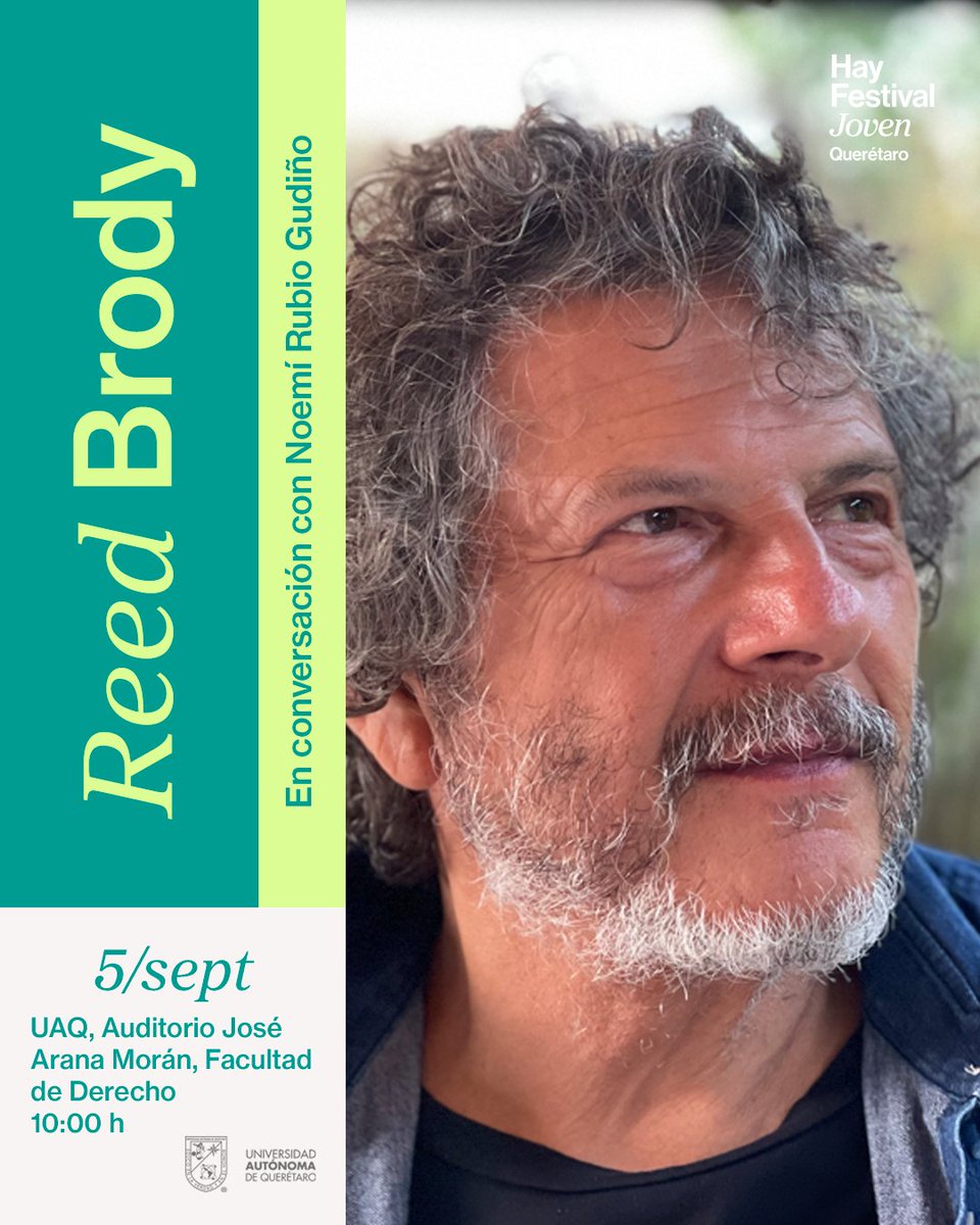 Hay Festival Esp (@hayfestival_esp) on Twitter photo ¡Sé parte de #HayQuerétaro25! En #HayJoven Querétaro, la <a href="/UAQmx/">UAQmx</a> será sede de vibrantes conversaciones que incluyen la participación de <a href="/Tania_Tagle/">Tania Tagle</a>, <a href="/ElisaGuerraCruz/">Elisa Guerra</a>, <a href="/tamtenenbaum/">Tamara Tenenbaum</a> y <a href="/ReedBrody/">Reed Brody 🧣⚖️♟️reedbrody.bsky.social</a>.
Eventos gratuitos para la comunidad universitaria.
Adquiere tus cortesías aquí: ¡Sé parte de #HayQuerétaro25! En #HayJoven Querétaro, la <a href="/UAQmx/">UAQmx</a> será sede de vibrantes conversaciones que incluyen la participación de <a href="/Tania_Tagle/">Tania Tagle</a>, <a href="/ElisaGuerraCruz/">Elisa Guerra</a>, <a href="/tamtenenbaum/">Tamara Tenenbaum</a> y <a href="/ReedBrody/">Reed Brody 🧣⚖️♟️reedbrody.bsky.social</a>.
Eventos gratuitos para la comunidad universitaria.
Adquiere tus cortesías aquí: