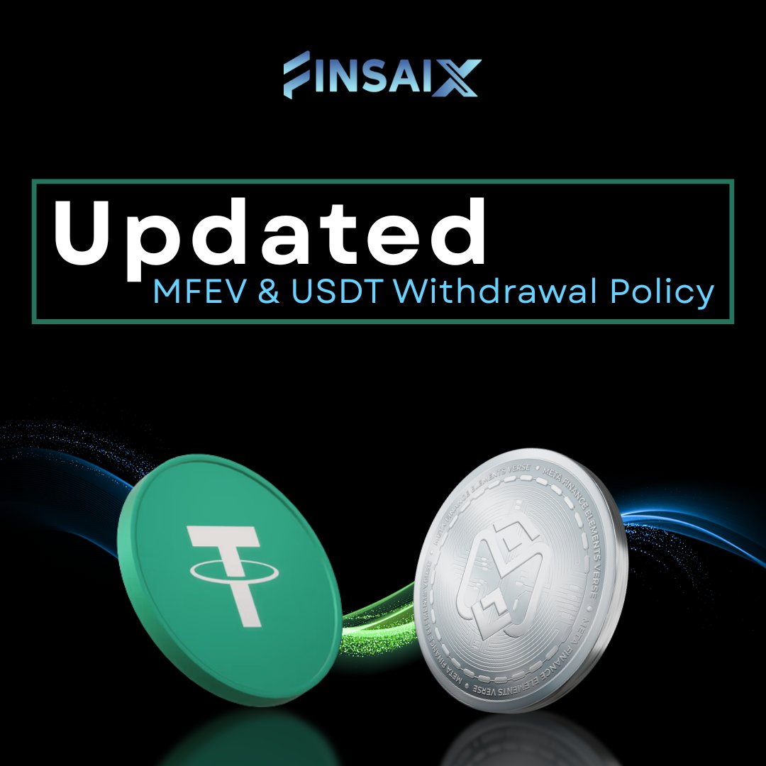 FinsaiX's tweet photo. 🚀 New withdrawal limits on #FinsaiX!
🔹 MFEV:
• Min: 4 | Non-KYC: 500 | KYC: 1000 | Fee: 0.1
🔹 USDT:
• Min: 10 | Non-KYC: 500 | KYC: 1000
• Fee: 0.5 (BEP20) / 5 (TRC20)
🔐 Get KYC verified for higher limits.
#CryptoUpdate #MFEV #USDT https://t.co/dgGXYb4Xdj
