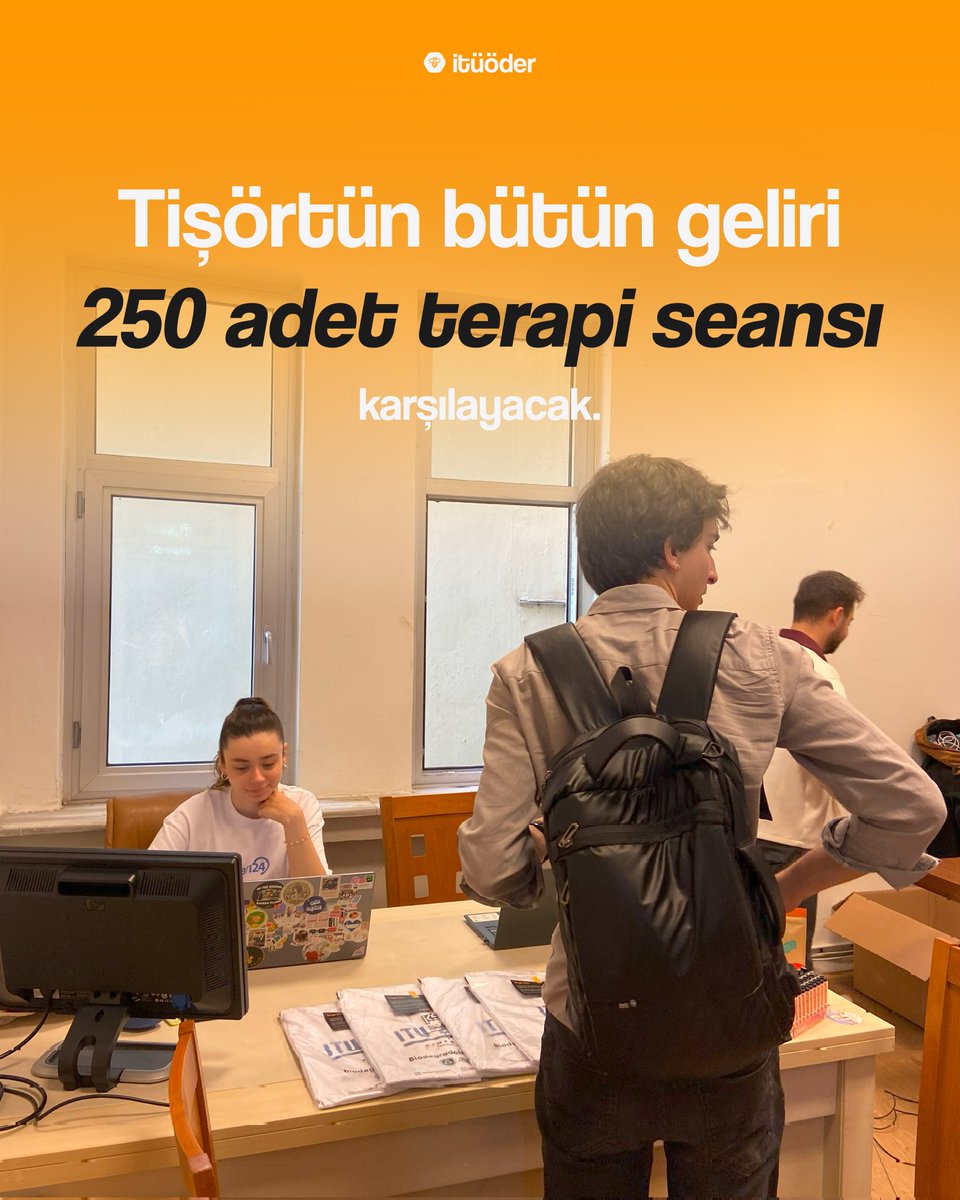 ituogrenci's tweet photo. 📯 ITU 25: The Genesis tişört dağıtımını tamamladık❗️

İtüöder olarak bu yılın anısını tek bir tişörtte buluşturduk. 🙌 Bu sadece bir tişört değil, bir geleneğin başlangıcı! Her yıl o seneye özel anılarla dolu bir tişört yaratacağız.✨Tişörtü alarak hem bu yolculuğun ilk parçası olduğun hem de dayanışmamıza güç kattığın için teşekkür ederiz. İyi ki varsın! 🧡 Ayrıca @itumarge‘ye dağıtım esnasında bize takım odalarını açıp ev sahipliği yaptıkları için teşekkür ederiz🫶