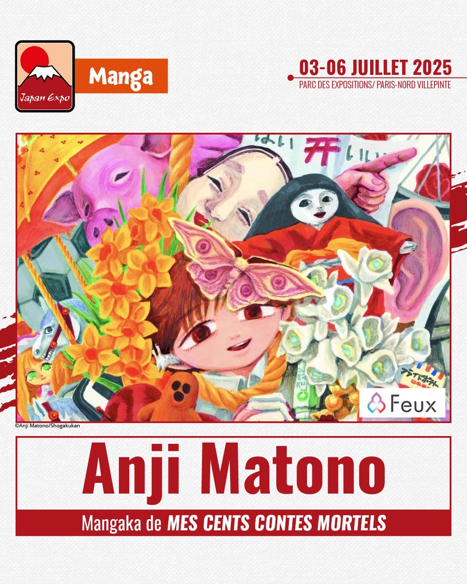 japanexpo's tweet photo. On continue dans le manga d'horreur avec Anji Matono qui sera présente avec Fleux 👻 https://t.co/E5JqTAJPQu