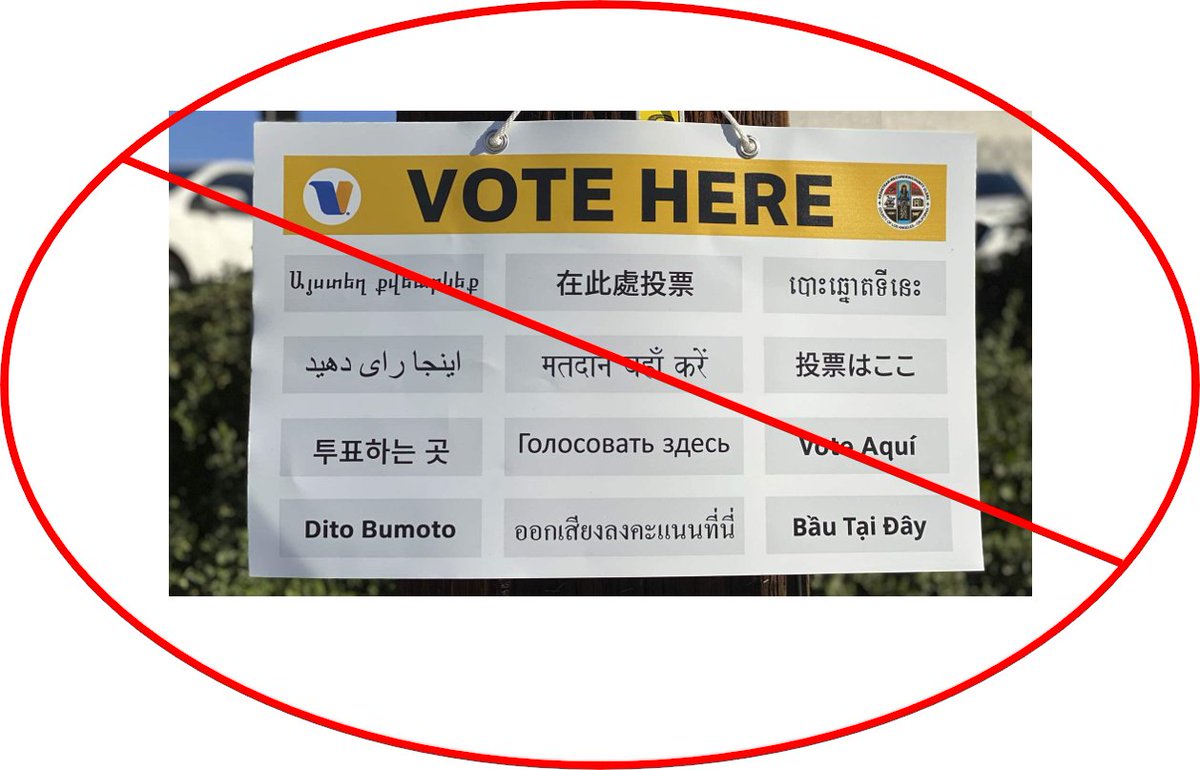 Why are ballots printed in so many languages when you have to be competent in English to be a citizen?  denisekalm.substack.com/p/english-requ… #english-requirement #ballots