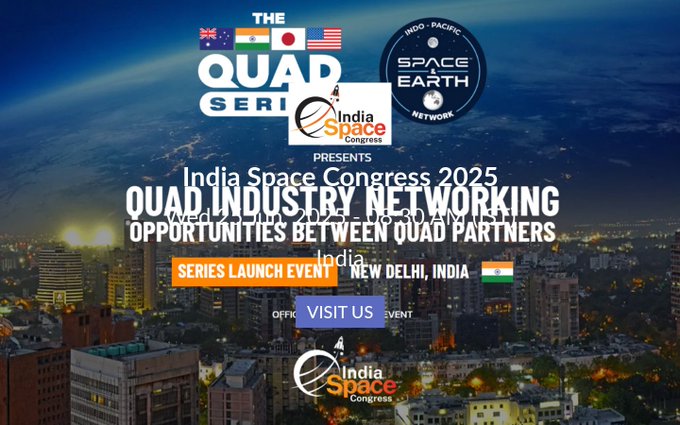 SATLANTIS (@satlantis_) on Twitter photo ๐๏ธJune 25โ27, 2025 | Le Mรฉridien, New Delhi (India)
Our International Business Team will be at the ๐๐ง๐๐ข๐ ๐๐ฉ๐๐๐ ๐๐จ๐ง๐ ๐ซ๐๐ฌ๐ฌ <a href="/space_congress/">India Space Congress</a>, taking part in the multi-stream program focused on the #Indian #SpaceEconomy's evolution, development and #growth.
See ๐๏ธJune 25โ27, 2025 | Le Mรฉridien, New Delhi (India)
Our International Business Team will be at the ๐๐ง๐๐ข๐ ๐๐ฉ๐๐๐ ๐๐จ๐ง๐ ๐ซ๐๐ฌ๐ฌ <a href="/space_congress/">India Space Congress</a>, taking part in the multi-stream program focused on the #Indian #SpaceEconomy's evolution, development and #growth.
See