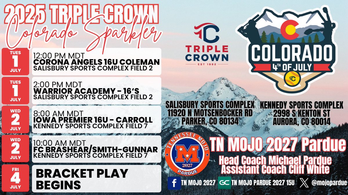 Rayne Brewer 2027 (@rayne_brewer34) on Twitter photo <a href="/MojoPardue/">Mojo Pardue</a> heads to Colorado next for the Colorado Sparkler 🎇 so excited!! I always love this tournament! Coaches, come watch some games!!! 😎😎😎
“Whatever you do, work with all your heart, as working for the Lord, not human masters” Colossians 3:23
<a href="/LegacyLegendsS1/">Legacy & Legends Softball</a> <a href="/MojoPardue/">Mojo Pardue</a> heads to Colorado next for the Colorado Sparkler 🎇 so excited!! I always love this tournament! Coaches, come watch some games!!! 😎😎😎
“Whatever you do, work with all your heart, as working for the Lord, not human masters” Colossians 3:23
<a href="/LegacyLegendsS1/">Legacy & Legends Softball</a>