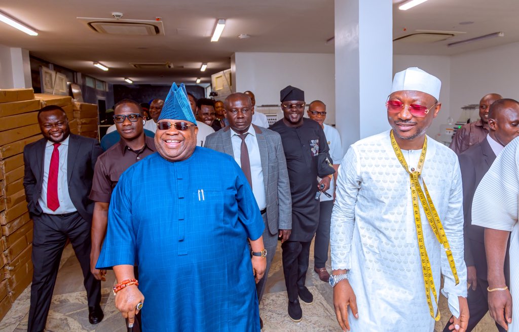 Today in Abuja, I visited the impressive Vodi Studios, a world-class fashion facility established by Mr. Seyi Adekunle of Vodi Studio, a proud son of Osun State.

I was deeply inspired by the scale and vision behind the enterprise, with a capacity to employ over 600 staff. I