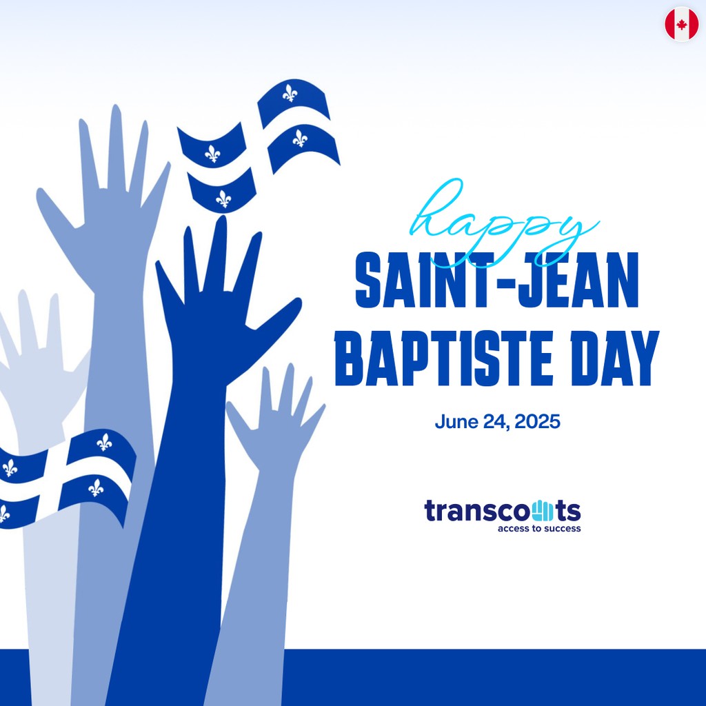 transcounts's tweet image. Celebrating the pride, culture, and heritage of Quebec—Happy Saint-Jean-Baptiste Day from Transcounts! 🎉🇨🇦 

#saintjeanbaptisteday #transcounts #quebecpride #celebrateheritage #unityindiversity