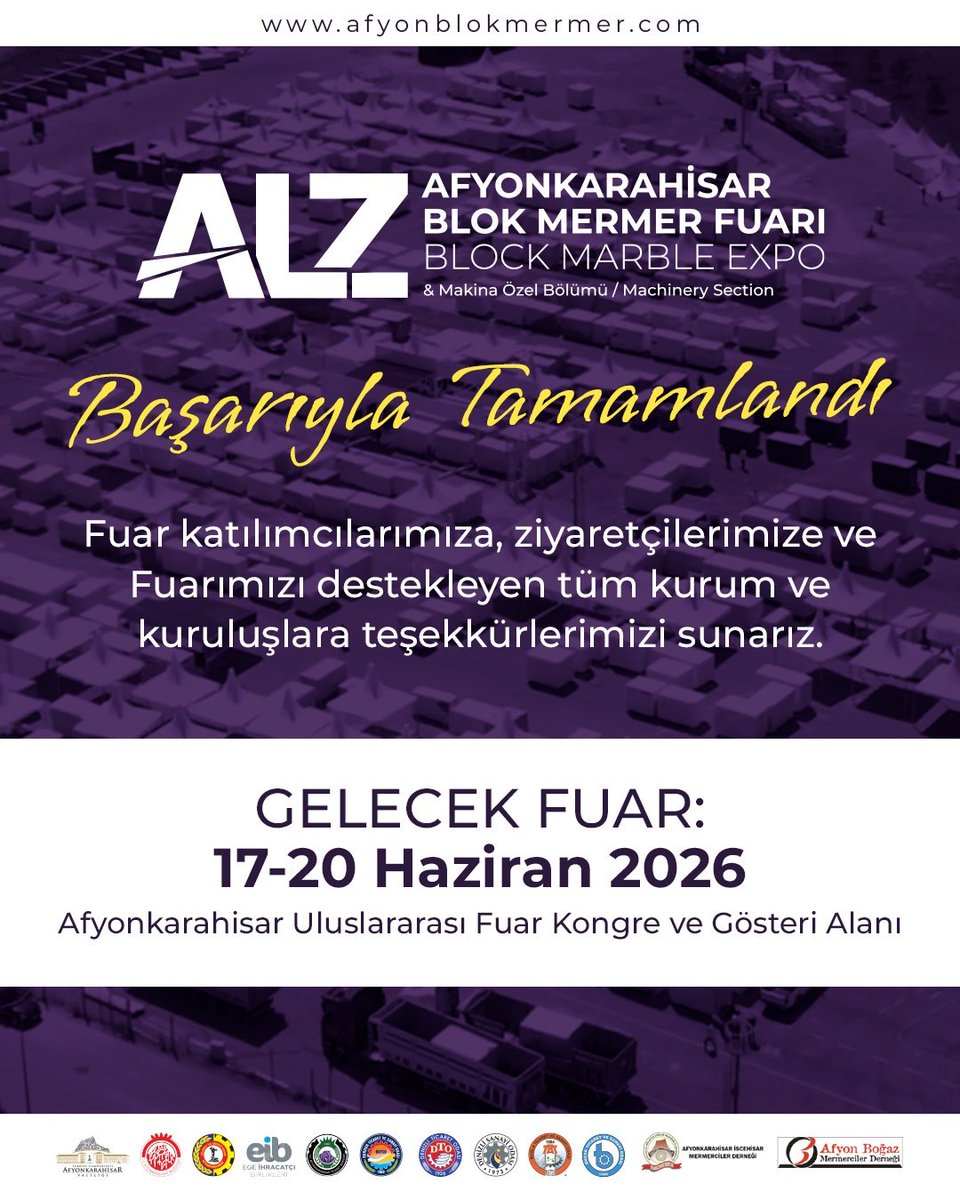 TAŞIN YERİNDE AĞIR OLDUĞU TESCİLLENDİ: AFYONKARAHİSAR BLOK MERMER FUARI BÜYÜK BİR BAŞARIYLA TAMAMLANDI

Türkiye’nin en önemli doğal taş üretim merkezlerinden Afyonkarahisar, yılın en büyük blok mermer fuarına dört gün boyunca ev sahipliği yaptı. 10 bini aşkın ziyaretçiyi