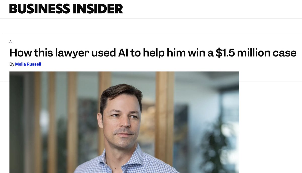 jackiegschafer's tweet photo. I founded @Clearbriefai because during a decade of litigation practice, I never felt so moved and empowered as when I could help my clients win in court with strategic writing. I felt certain (back in 2020) that AI could help more lawyers win. 

It's taken some time for the press to cover these real world stories of how AI is changing the legal profession for the better - so I'm thrilled Melia Russell at @BusinessInsider has profiled Clearbrief customer Joseph McMullen's civil rights win on behalf of two innocent American children who were imprisoned at the border and severely traumatized.

The article covers how he strategically used Clearbrief's hyperlinking and timeline tools to win a hard-fought victory for these clients - it's extremely rare to win a case against Customs and Border Protection. Unbelievably proud that Clearbrief could play a role in this victory for his clients!
__
"While preparing for trial, McMullen found a California unlawful detainment case that had resulted in a large damages award. To try to steer Curiel toward a similar judgment, he used Clearbrief to link an appellate brief from that case — buried deep in a district court docket — directly in his trial memo."
...
"Another Clearbrief feature McMullen relied on was timelines. The tool turned over dozens of depositions and other records and created a case chronology, complete with hyperlinks to the source documents that support the dates and events shown in the timeline.

McMullen didn't submit the timeline in court — it was "maybe a thousand lines," he said — but he read it closely in trial prep to make sure he hadn't missed anything."