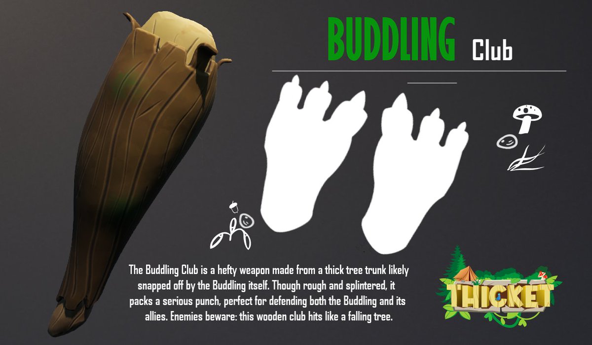 ThicketGames's tweet image. Today we're talking about the Buddling Club!
What is the Buddling Club, you ask?
🪭A gathering of passionate cryptid fans?
🎩A secret meeting of the Buddlings to discuss fancy hats?
Why no, it's your Buddling companion's handy dandy way of keeping you safe in #Thicket…