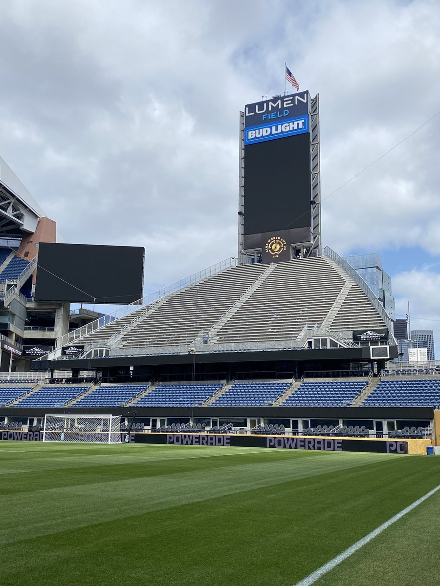 ☀️19 degrés sont prévues au coup d’envoi de Seattle - PSG, 12:00 heure locale 
#FIFAClubWorldCup 

La température va grimper jusqu’à 21 degrés 

Pelouse arrosée depuis hier
Conditions idéales