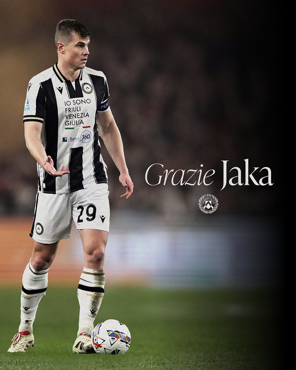 Udinese Calcio (@udinese_1896) on Twitter photo Jaka Bijol saluta l’Udinese e si trasferisce al <a href="/LUFC/">Leeds United</a>.
In 3 stagioni ha collezionato 95 presenze, 5 gol e tanta professionalità. 🤝
Grazie Jaka, e buona fortuna per questa nuova avventura!
-
Jaka Bijol bids farewell to Udinese and joins Leeds United.
Over 3 seasons, he made 95 Jaka Bijol saluta l’Udinese e si trasferisce al <a href="/LUFC/">Leeds United</a>.
In 3 stagioni ha collezionato 95 presenze, 5 gol e tanta professionalità. 🤝
Grazie Jaka, e buona fortuna per questa nuova avventura!
-
Jaka Bijol bids farewell to Udinese and joins Leeds United.
Over 3 seasons, he made 95