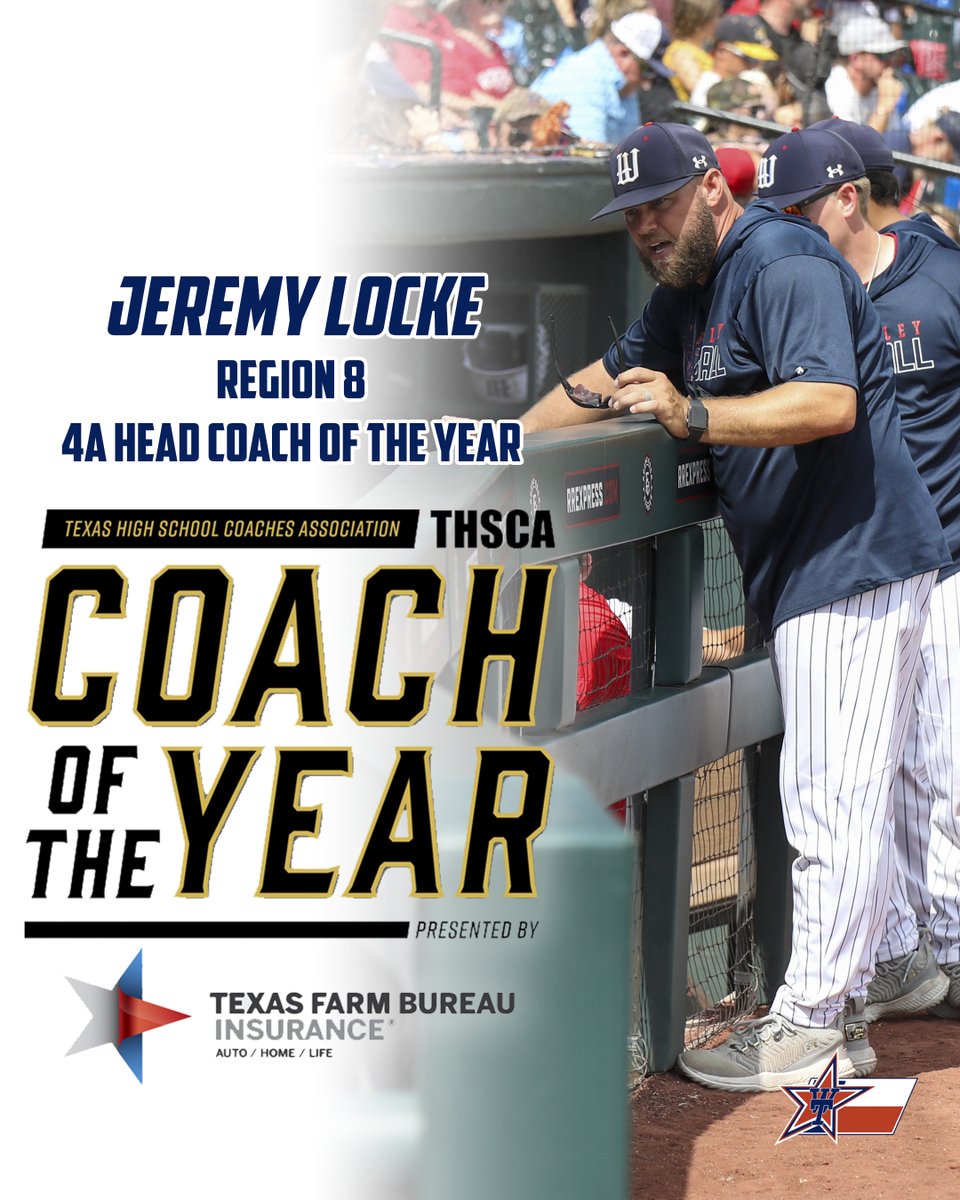 No you're not experiencing deja vu, another Wimberley HS coach has received recognition from <a href="/THSCAcoaches/">THSCA</a>. This time it's Head Baseball Coach Jeremy Locke of the state finalist Wimberley Texans Baseball team. Congrats Coach!