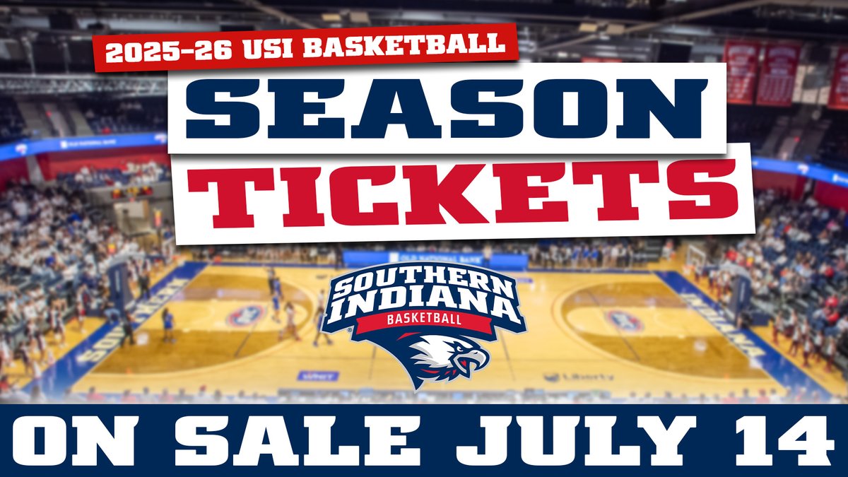 𝐌𝐀𝐑𝐊 𝐘𝐎𝐔𝐑 𝐂𝐀𝐋𝐄𝐍𝐃𝐀𝐑𝐒!

2025-26 <a href="/usiwbb/">USI Women’s Basketball</a> and <a href="/USI_Basketball/">USI Basketball</a> season-ticket renewals will go on sale in three weeks on July 14! Look out for more information coming in the mail.

New season tickets and open-seat inventory will go on sale at a later date.

🦅🏀