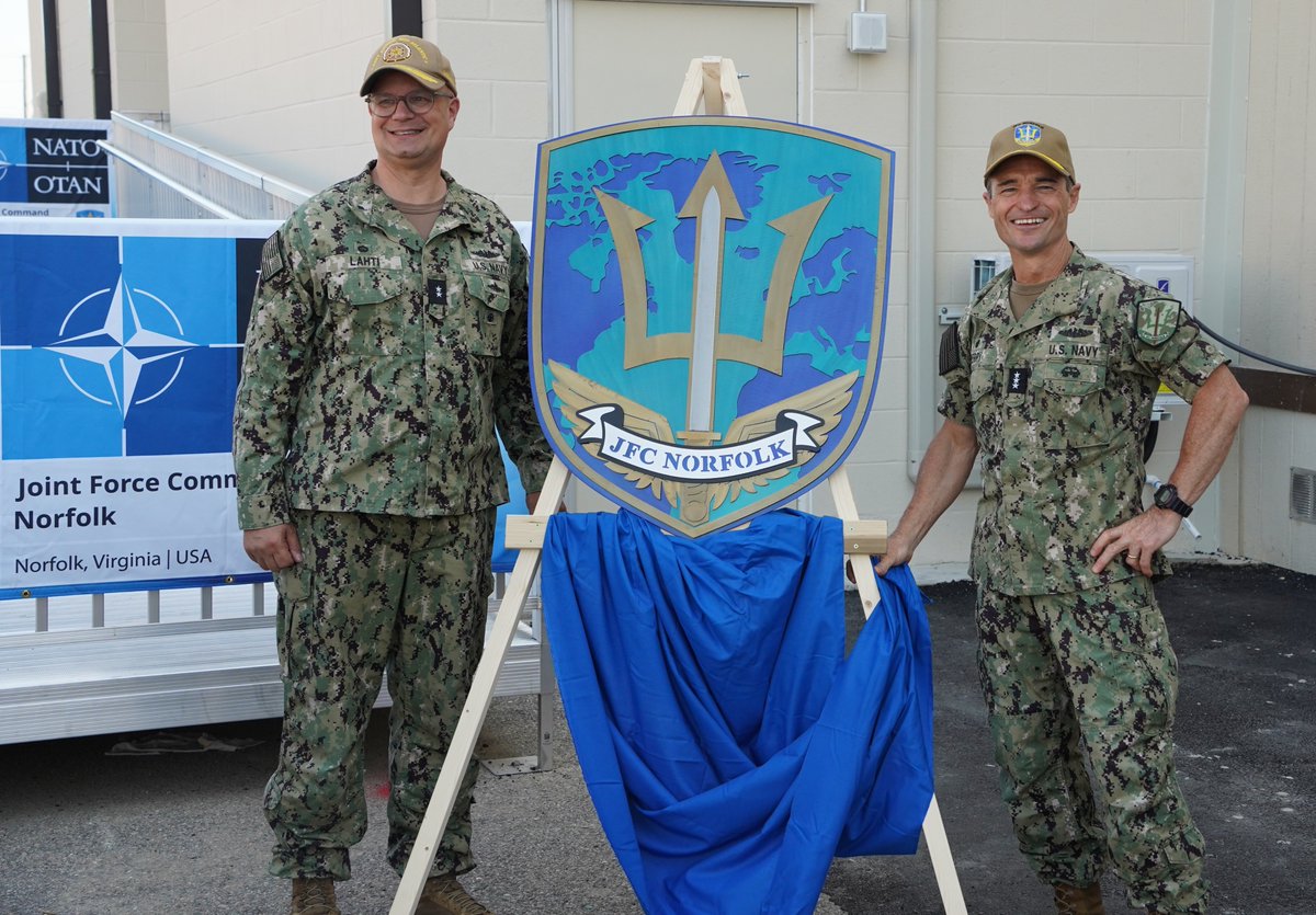 JFC Norfolk held a ribbon cutting ceremony today to open new infrastructure - demonstrating continued operational growth. From Norfolk Virginia, JFC Norfolk will help secure the NATO Alliance - from Florida to Finnmark, seabed to space! #WeAreNATO #NATO
