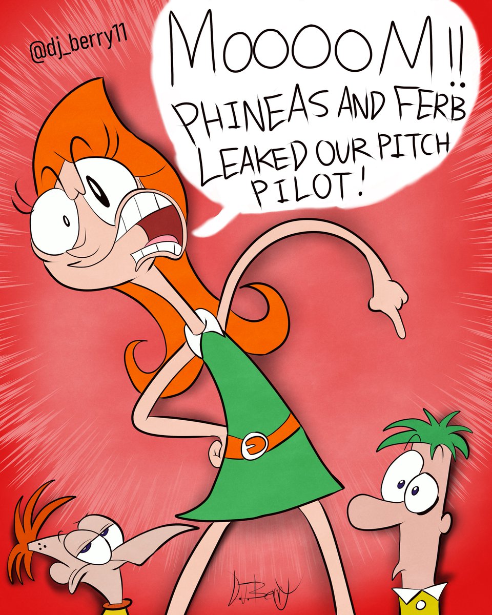 Watching the #PhineasandFerb pitch pilot was quite an experience. It was simultaneously awkward and amusing to see these earlier versions of the characters, among other differences.

#DJBerryArt #fanart #cartoonart #DisneyTVA #CLIPSTUDIOPAINT