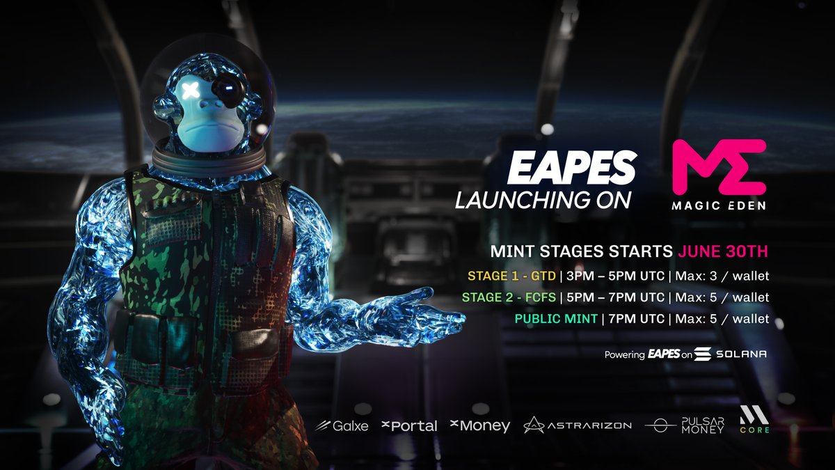 ⚠️ [SYSTEM OVERRIDE] ⚠️

The SOL dropships hover above EAPES ISLAND 🏝️ Something’s coming… 👀 #SOLDrop

🧊 Cryopods remain sealed.
Systems flagged an anomaly… unknown entity inside the landing chambers.

🗓️ New Arrival Date: June 30 👈
🔗 Location: magiceden.io/launchpad/eapes

✅