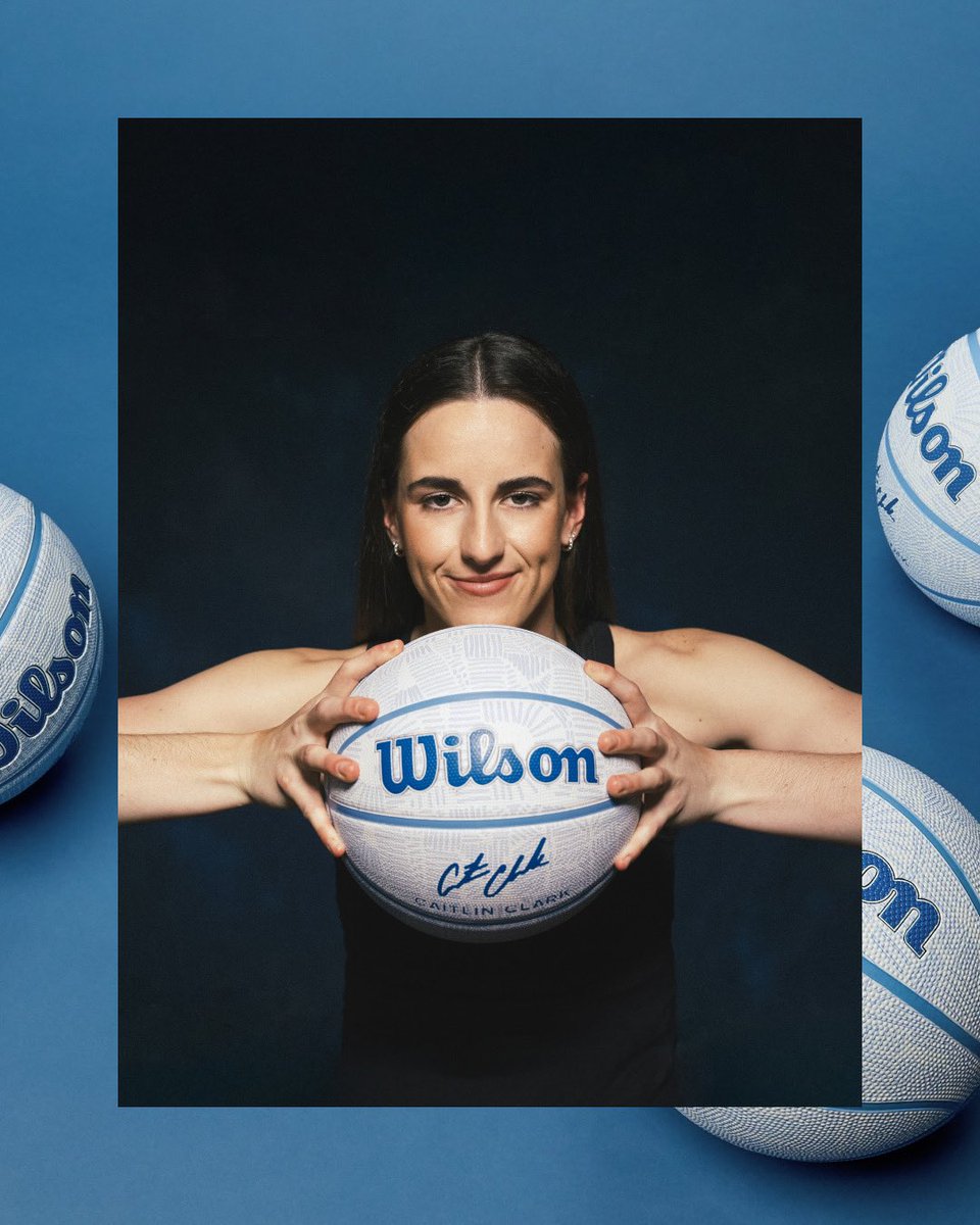 caitlinclarksty's tweet photo. THE ENVISION BASKETBALL 💎🩵 Out now: https://t.co/VTHA0EwCIN #WilsonPartner
Part of the Caitlin Clark x Wilson Signature Series. Light blue, Caitlin’s favorite color, with a maze-like pattern that spells out “Dream Big” https://t.co/3buf1fXCZr