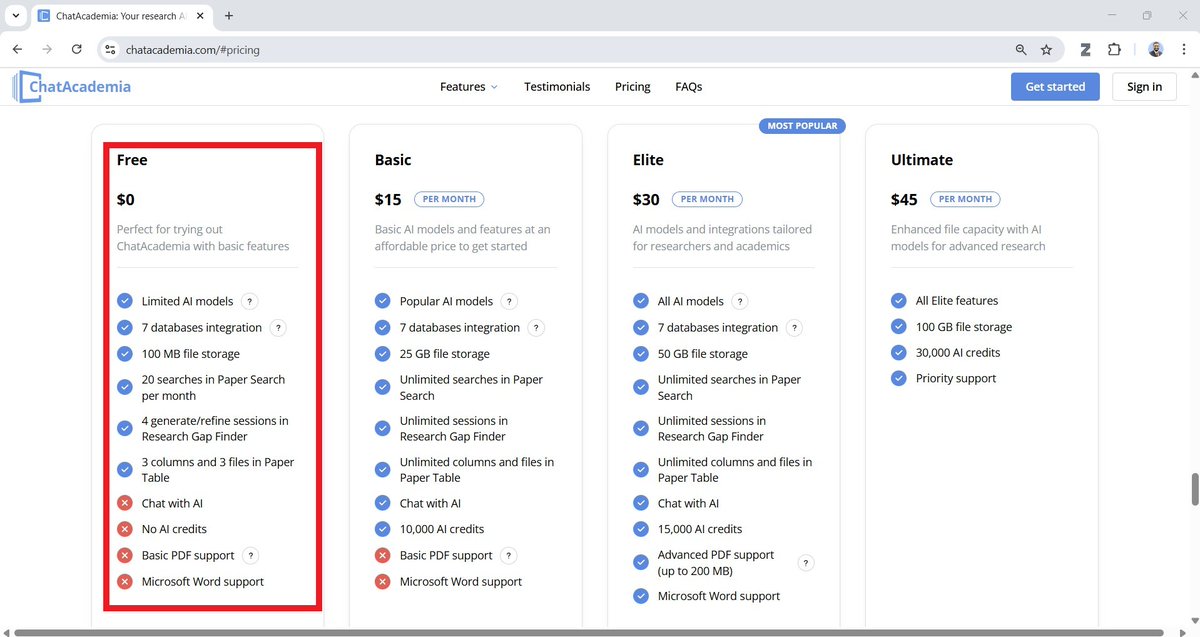 MushtaqBilalPhD's tweet image. Chat Academia now offers a FREE plan.

• Brainstorm research questions
• Run searches across multiple databases
• Generate literature maps
• Extract relevant information from papers

Here's how to use Chat Academia for free: