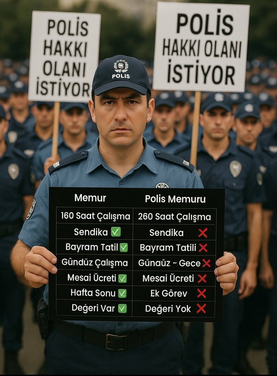 Birpls1's tweet photo. Türkiye'de polis olmak;

Hafta sonu iki günü kendine ailene sevdiklerine ayıramamak demektir!

#TürkiyedePolisOlmak https://t.co/zJVexTaYp7