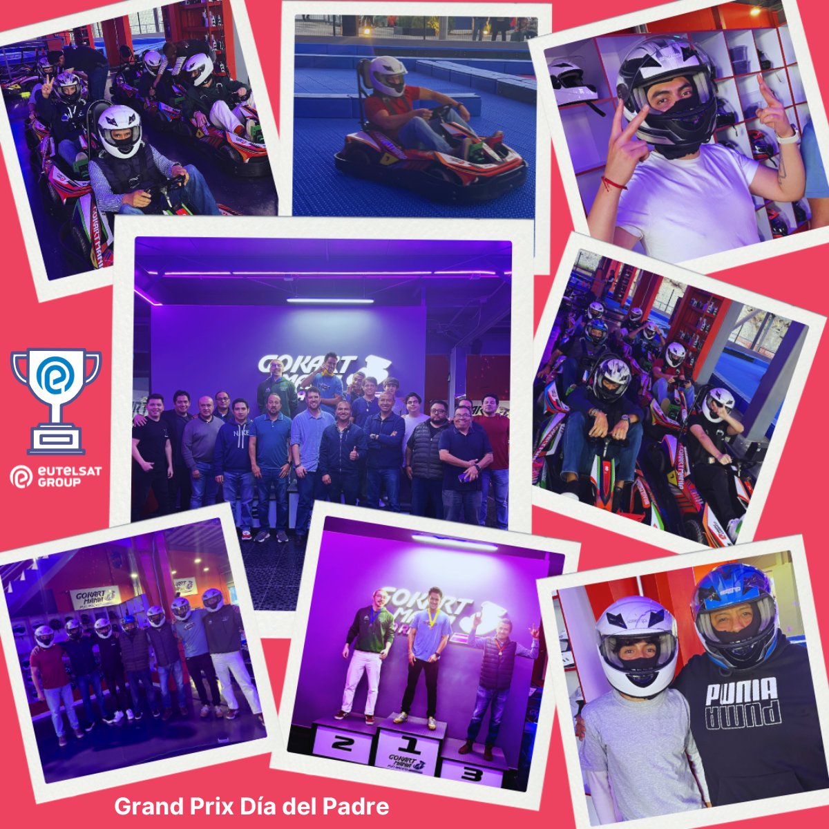 🏎️El pasado 19 de junio celebramos el #DíaDelPadre con un emocionante Grand Prix en <a href="/GoKartMania/">GoKartManía</a> Coyoacán🏁
Carreras, risas y buena comida🍔
¡Felicidades a los ganadores y gracias a todos por compartir esta experiencia!
#TeamEutelsatAmericas #OneTeam #EutelsatGroupAmericas