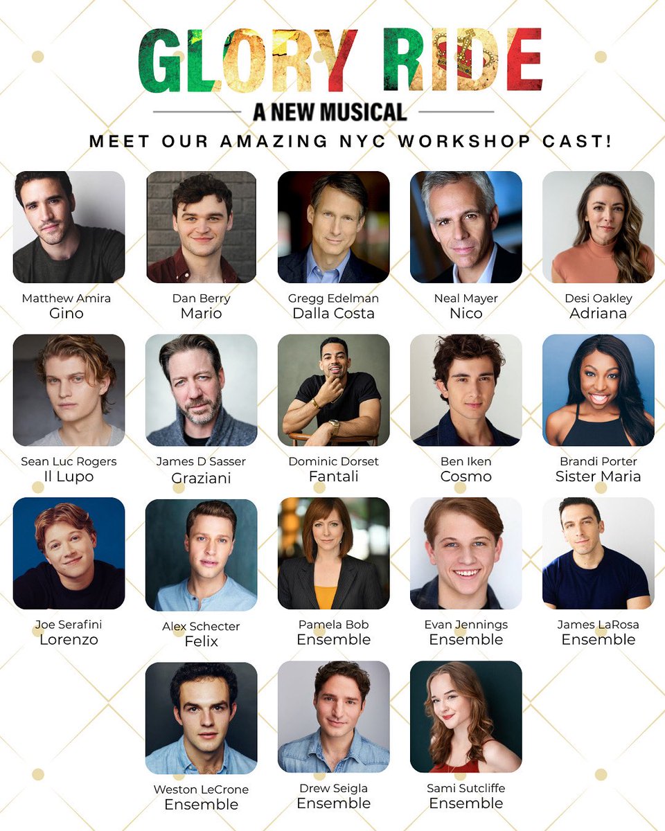 Our amazing cast that makes Gino’s story come to life!