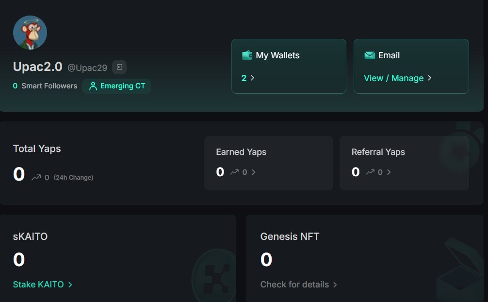 Upac29's tweet photo. Hey @KaitoAI ,
I've been posting like a crypto influencer on caffeine 💬☕, but my Yap score is zero 🥚. Followers? None. 🏚️👻
Am I just the blockchain's echo chamber 🗣️🔊, or will someone #YapBack before I talk to my ledger? 🤖💀
I'll keep dropping verbal NFTs 💎 someone will FOMO into my nonsense soon, right?
#Yapyo #KAITO #yappers @GiveRep