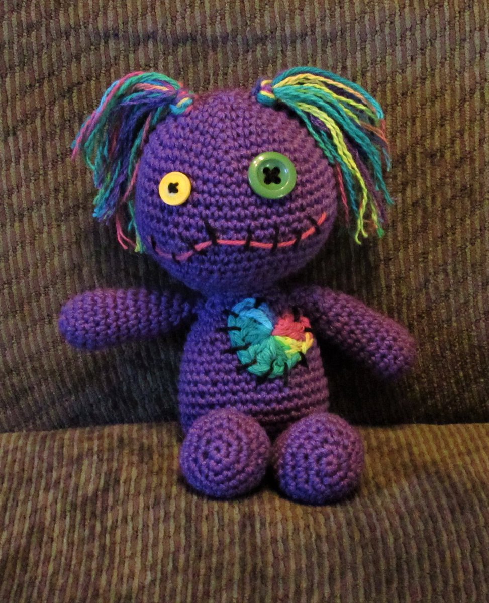 ravensspirit68's tweet photo. Thread...
Rainbow Polly
I sent out a little doll with lots of love attached and got a response that made me cry. 
I hope that during my time on Earth I brought a little light to those who needed it most. 💜
#PainCareCrisis https://t.co/6nr8snlUsT