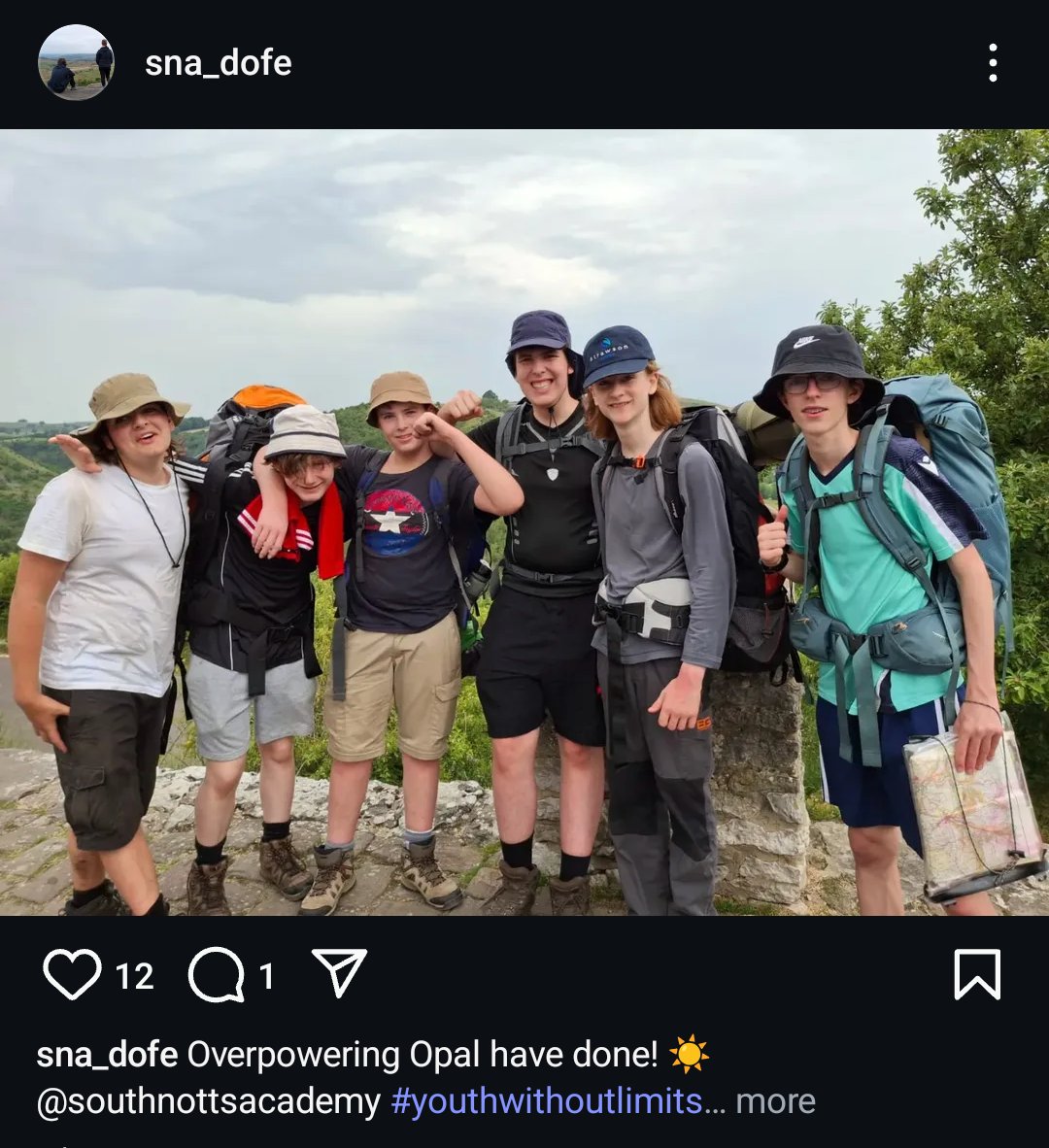 DofESNA's tweet photo. SNA DofE Silver 2025 Overpowering Opals 🩶💪 @SouthNottsAcdmy @Head_SNA #SNAWay #youthwithoutlimits https://t.co/dqbRWU4t4a