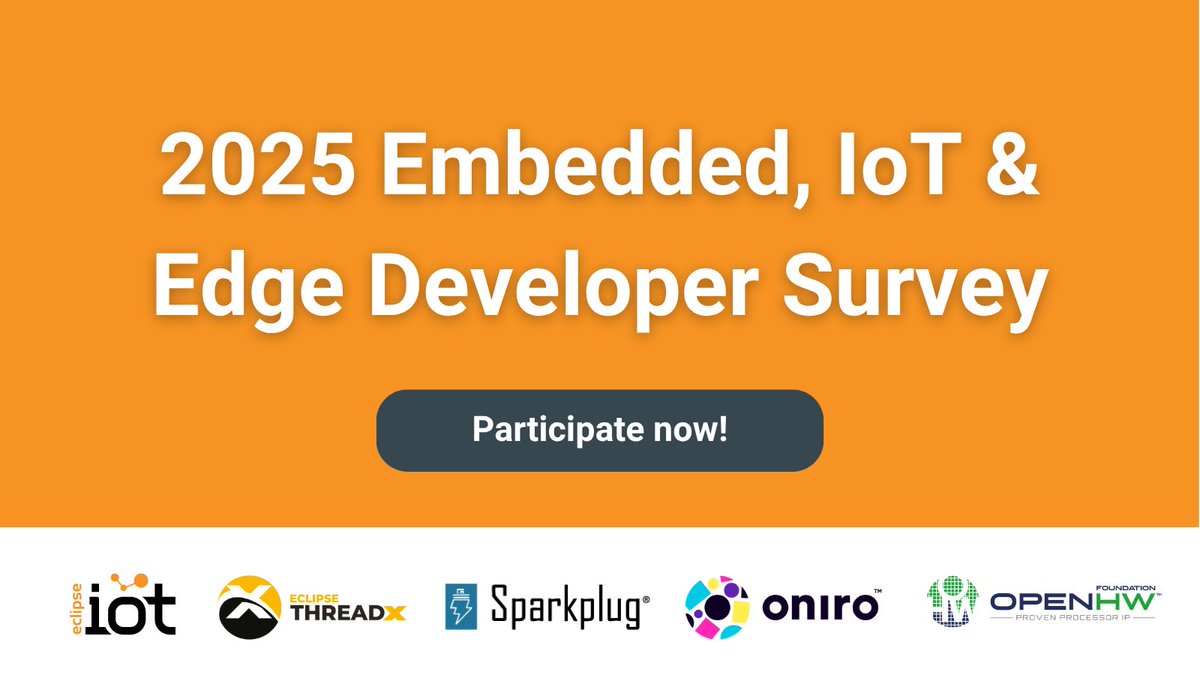 The #opensource #IoT and #embedded ecosystems are evolving fast. 

Contribute your perspective by taking the 2025 IoT and Embedded Developer Survey. 

🔗 hubs.la/Q03tb5-f0 

#IIoT #Edge