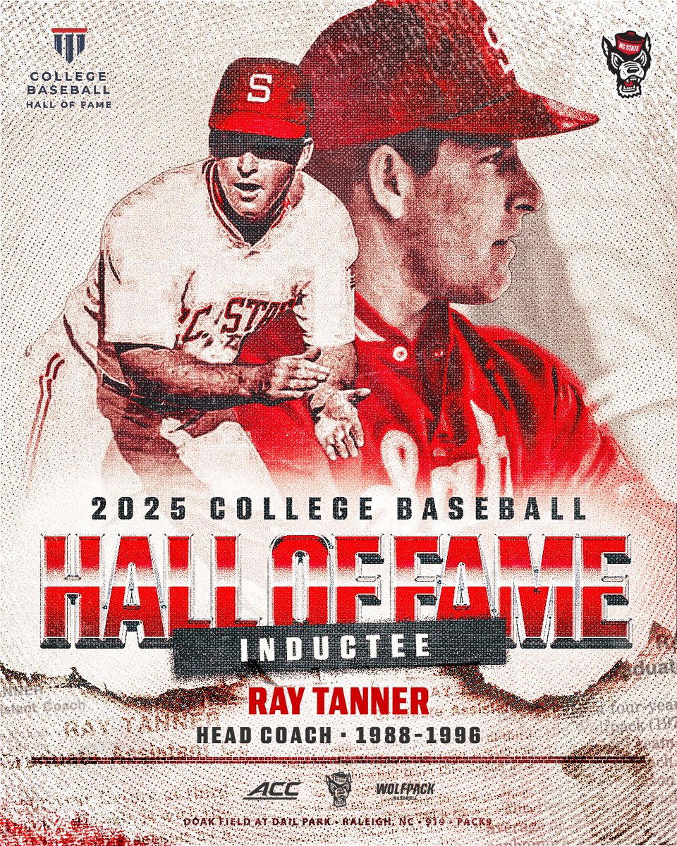 Next stop: The Hall. 

Congrats to former head coach Ray Tanner on being named to the 2025 College Baseball Hall of Fame Class.

📰: tinyurl.com/27c65539
