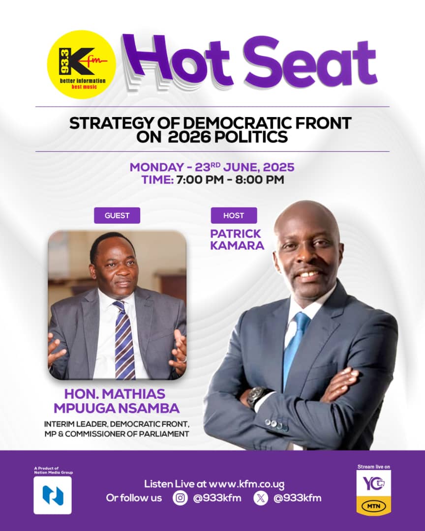 Juliet Nakabuye Kakande (@juliet_kakande) on Twitter photo Right now <a href="/933kfm/">933 KFM</a>'s Hot seat show, the interim national coordinator of the Democratic Front <a href="/MathiasMpuuga/">Mathias Mpuuga</a> speaking serious, informative English of sense.
#RealChangeActNow
<a href="/HonKakembo/">Hon. Kakembo Michael</a> <a href="/AbedBwanika/">Abed Bwanika</a> <a href="/DailyMonitor/">Daily Monitor</a> <a href="/Vote_BobiWine/">V3n</a> <a href="/sum109/">Sue Diamond</a> <a href="/NtuuyoZange/">NTUUYO ZANGE</a> <a href="/zimulaismael26/">~ismael(MD)</a> <a href="/CKMugerwa/">Charzvons M Kiggundu</a> Right now <a href="/933kfm/">933 KFM</a>'s Hot seat show, the interim national coordinator of the Democratic Front <a href="/MathiasMpuuga/">Mathias Mpuuga</a> speaking serious, informative English of sense.
#RealChangeActNow
<a href="/HonKakembo/">Hon. Kakembo Michael</a> <a href="/AbedBwanika/">Abed Bwanika</a> <a href="/DailyMonitor/">Daily Monitor</a> <a href="/Vote_BobiWine/">V3n</a> <a href="/sum109/">Sue Diamond</a> <a href="/NtuuyoZange/">NTUUYO ZANGE</a> <a href="/zimulaismael26/">~ismael(MD)</a> <a href="/CKMugerwa/">Charzvons M Kiggundu</a>